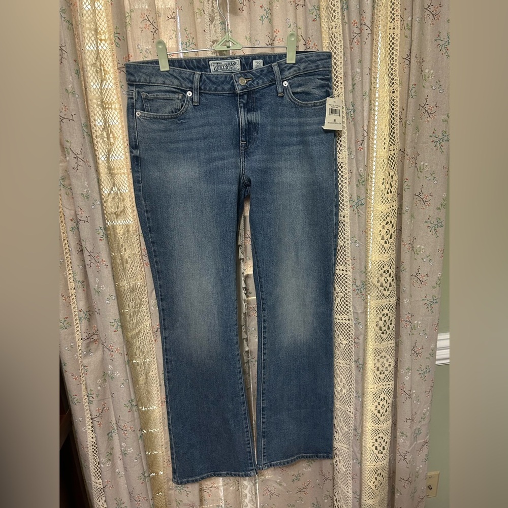 Lucky Brand‎ Lolita Mid Rise Curvy Bootcut Denim Jeans Stretch Size 12/31 NWT